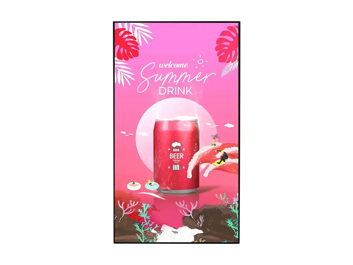 LG SIGNAGE DISPLAY, HIGH BRIGHTNESS WINDOW FACING, 75" IPS FHD 4000CD/M2 24/7, WEBOS