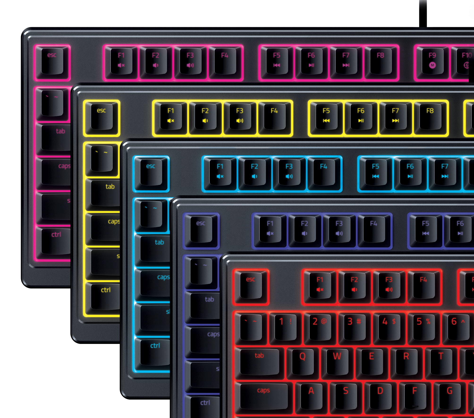 "Razer" žaidimų klaviatūra "Ornata V3 X" RGB LED apšvietimas, NORD, laidinė, juoda, tyli membrana, skaitmeninė klaviatūra