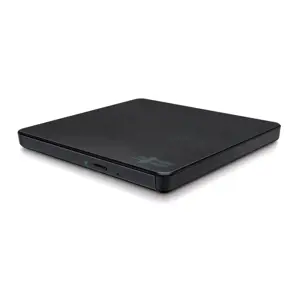 "Hitachi-LG Slim" nešiojamasis DVD įrašymo įrenginys, juodas, dėklas, stalinis/nešiojamasis kompiuteris, DVD±RW, USB 2.0, 60000 h