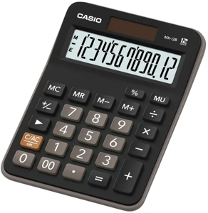 Stalinis skaičiuotuvas CASIO MX-12B, 106.5 x 147 x 29 mm