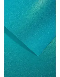 Blizgus kartonas A4 210g 5lap melsvas