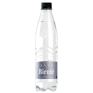 Natūralus mineralinis vanduo BIRUTĖ, gazuotas, 0,5 l, PET D