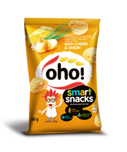 Traškučiai OHO, su sūriu ir svogūnais, 60 g