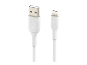 Belkin CAA001BT1MWH, 1 m, Lightning, USB A, vyriškas, vyriškas, baltas