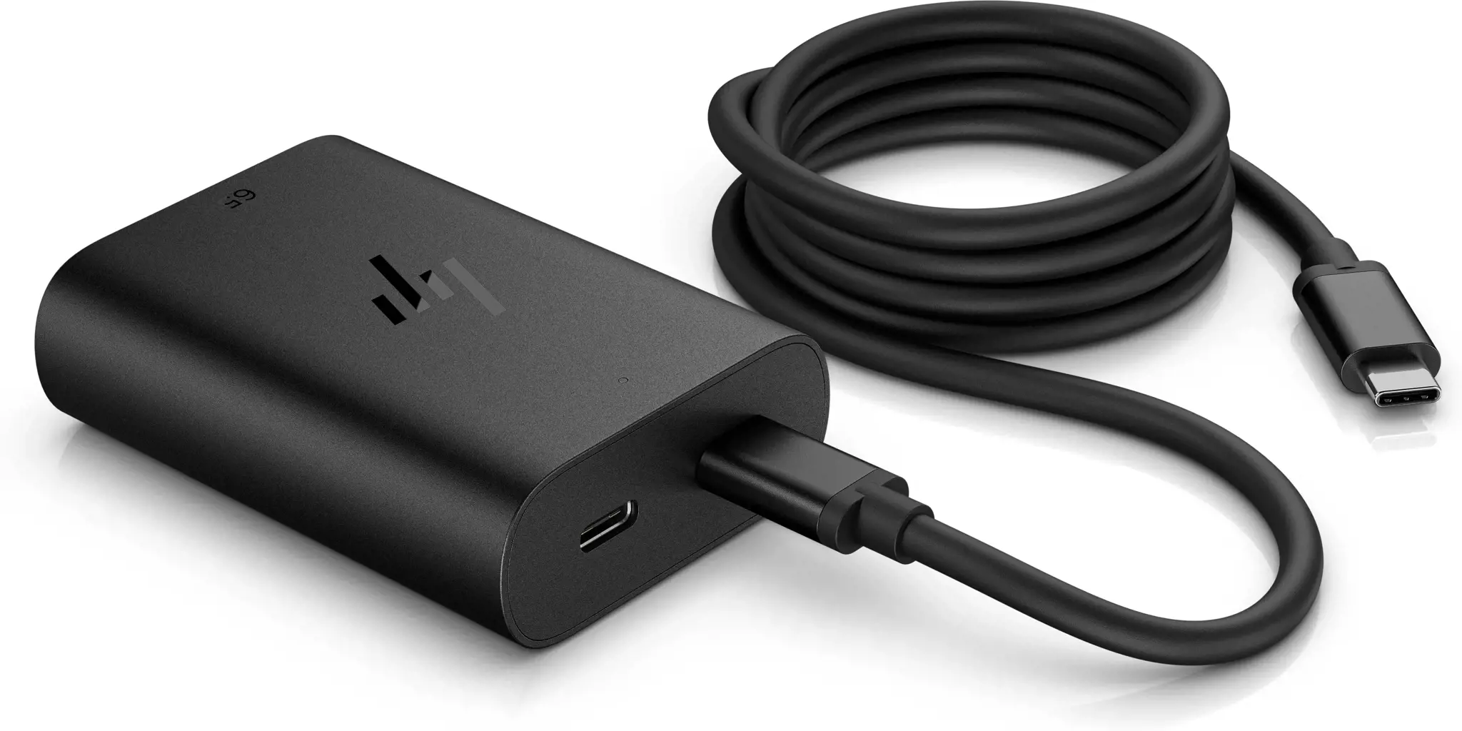 HP 65W GaN USB-C nešiojamojo kompiuterio įkroviklis, vidinis, USB, 1 m, juodas
