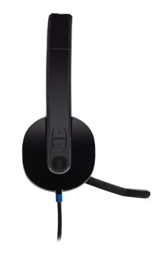 "Logitech H540" USB kompiuterio ausinės, laidinės, biurui / skambučių centrui, 20-20000 Hz, 120 g, ausinės, juodos spalvos