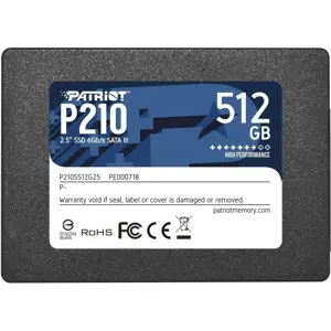 SSD diskas PATRIOT MEMORY P210 512 GB, 2.5", Serial ATA III