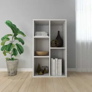 Knygų/šoninė spintelė, balta, 50x25x80cm, apdirbta mediena