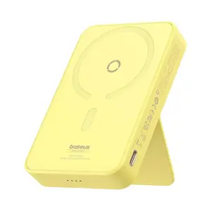 Maitinimo baterija Baseus MagPro Magnetic 5000mAh 20W, MagSafe (geltona)