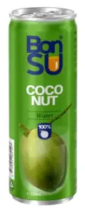Kokosų vanduo BONSU (100%), 0.33 l D