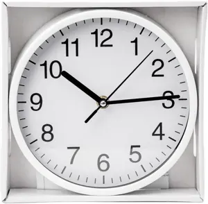 Platinet wall clock Wink, white (45955)