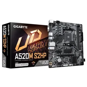Mainboard GIGABYTE AMD A520 Socket AM4 micro ATX RAM DDR4-SDRAM 2xSlots 1xNumber of M.2 (M) slots A…