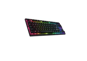 "Razer Deathstalker V2 Pro Tenkeyless", žaidimų klaviatūra, RGB LED apšvietimas, RU, juoda, belaidė, linijinis optinis jungiklis