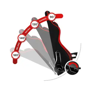 Žaidimų kėdė vaikams "Huzaro HZ-Ranger 6.0 Red Mesh", juodai raudona