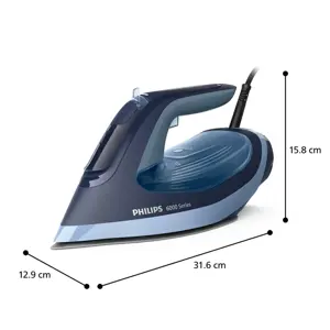 Philips 6000 series DST6120/20 iron Steam iron SteamGlide Plus soleplate 2600 W Blue