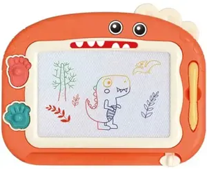 WOOPIE magnetinė spalvinimo lenta + 2 dinozaurų antspaudai
