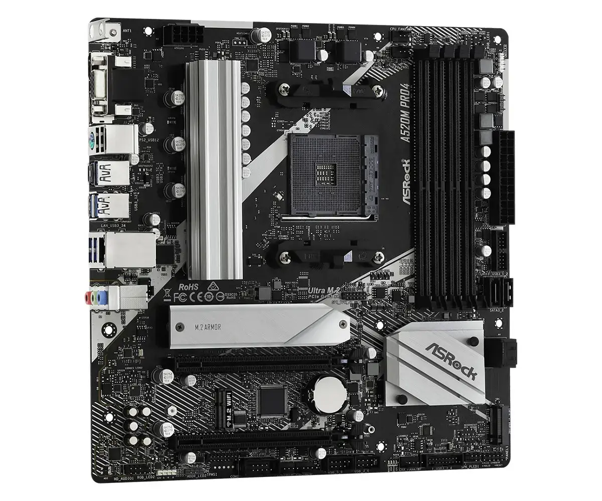 ASROCK A520M PRO4 AM4 2xDDR4 mATX MB