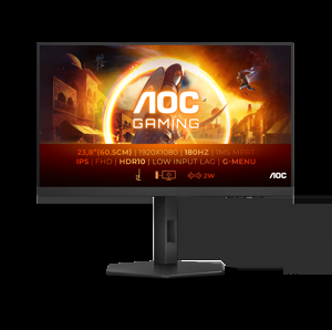 AOC 24G4X, 60.5 cm (23.8"), 1920 x 1080 pixels, Full HD, LCD, 0.5 ms, Black