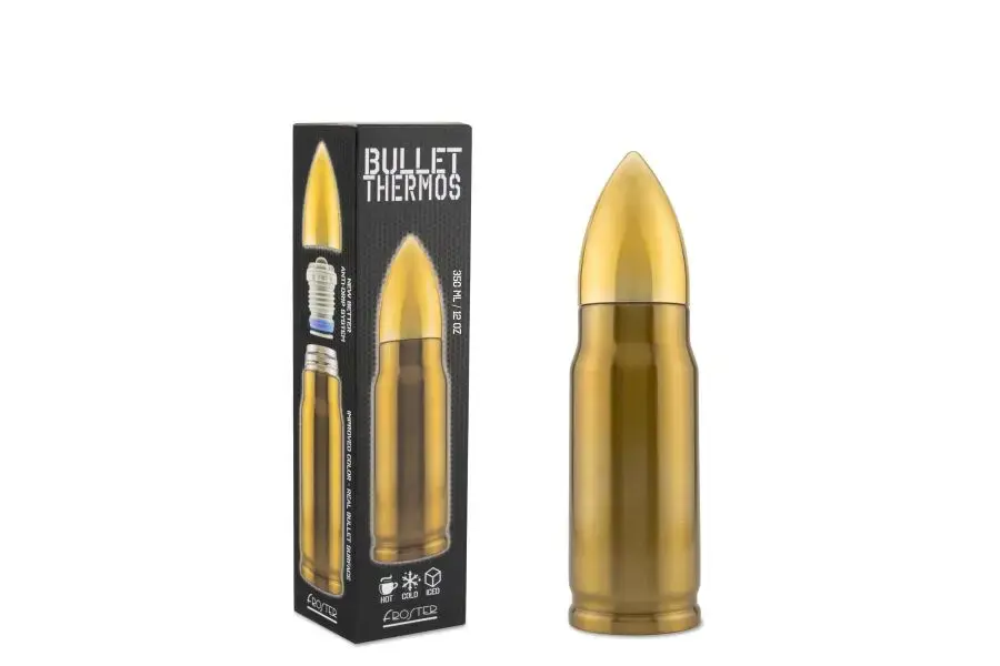 Bullet Brass thermos cartridge 350 ml
