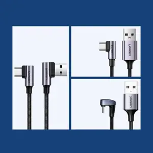 Ugreen 20856, USB A, USB C, USB 2.0, 480 Mbps, juoda, sidabrinė