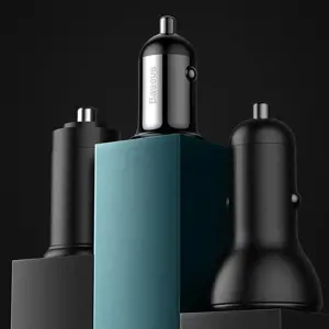 Baseus CCALLP-02 Grain Pro Car Charger Dual USB 4.8A White