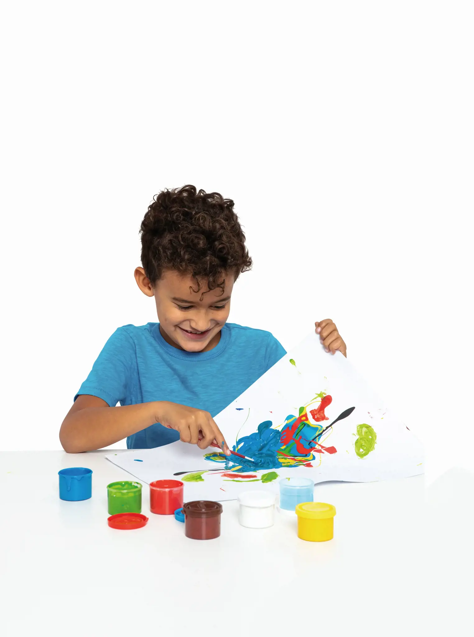 Guašas JOVI TEMPERA, 35ml, 7 spalvų rinkinys su teptuku