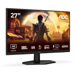 AOC Q27G42XNE | 27 " | VA | QHD | 16:9 | 180 Hz | 1 ms | 2560 x 1440 pixels | 300 cd/m² | HDMI ports quantity 2 | Black