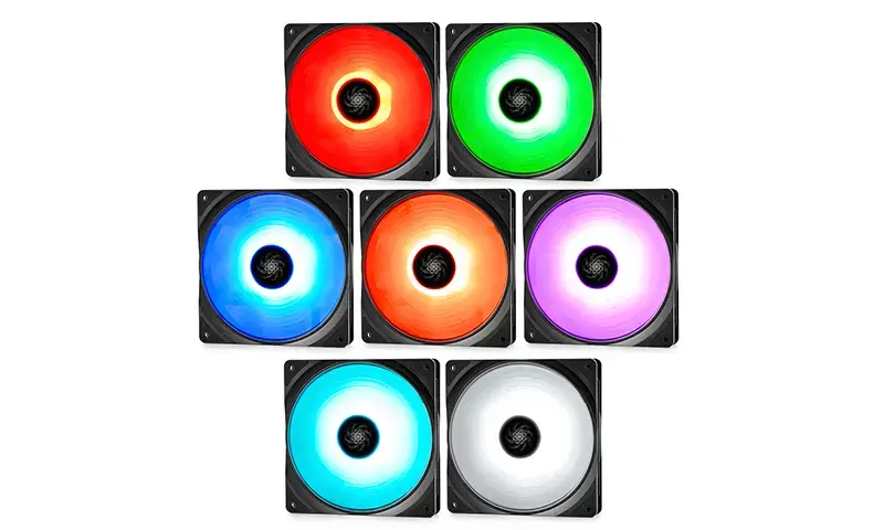 "DeepCool RF120", ventiliatorius, 12 cm, 500 aps/min, 1500 aps/min, 27 dB, 56,5 cfm