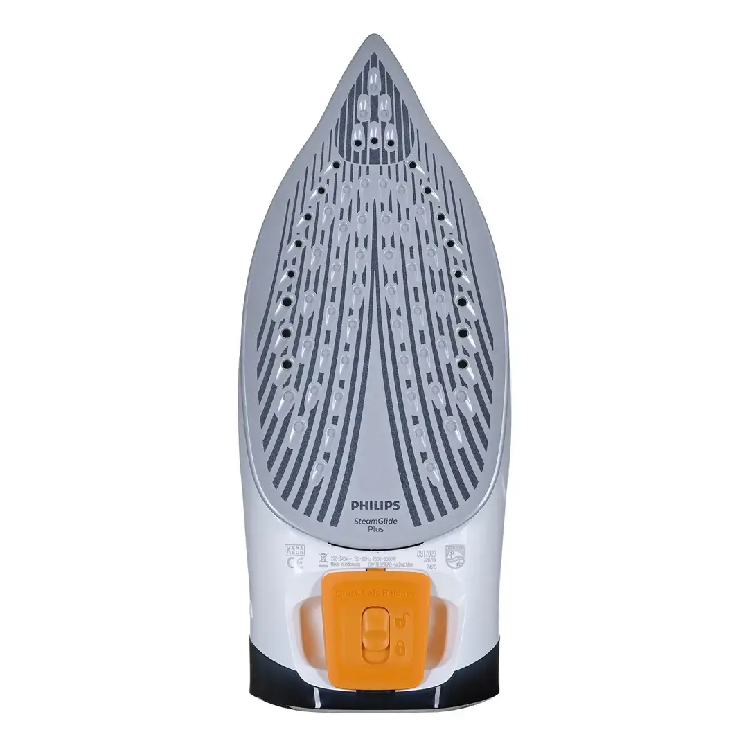 Philips 7000 series DST7020/20 HV Steam Iron Louros/Cotton Blue, Steam iron, SteamGlide Plus soleplate, 2 m, 250 g/min, Blue, 50 g/min