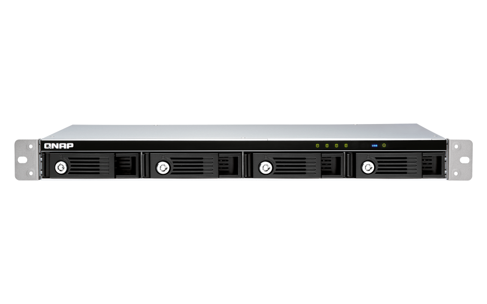 QNAP TR-004U, HDD/SSD korpusas, 2,5/3,5", "Serial ATA II", "Serial ATA III", 6 Gb/s, karšto keitimo, juodas, pilkas