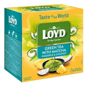 Arbata LOYD Green Matcha&Pineapple, Coconut 20 x 1,5g