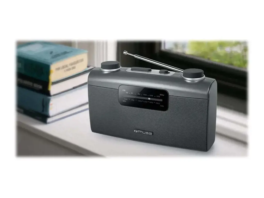 "Muse" Nešiojamasis radijo imtuvas M-058R Juodas, AUX įvestis