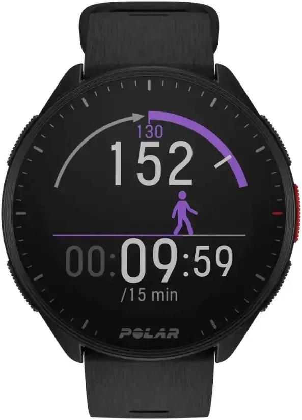 Polar Pacer S-L, juoda