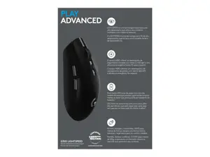 LOGITECH G305 belaidė žaidimų pelė - LIGHTSPEED - BLACK - EWR2