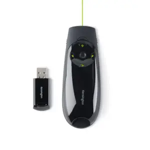 "Kensington Presenter Expert™" belaidis kursoriaus valdymas su žaliuoju lazeriu, RF, USB, 45 m, juo…