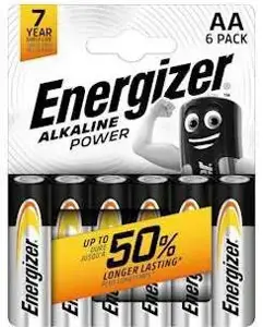 Energizer battery Alkaline Power AA CHP6