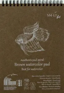 Akvarelės bloknotas, rudi lapai Authentic A5 20l 280gsm*