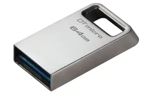 KINGSTON 64GB "DataTraveler Micro" 200MB/s metalinis USB 3.2 Gen 1