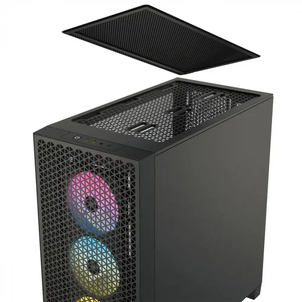 3000D Airflow RGB TG Mid-Tower juodos spalvos
