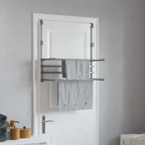 Balkoninė skalbinių džiovyklė, 89x25x(60-95) cm, aliuminis