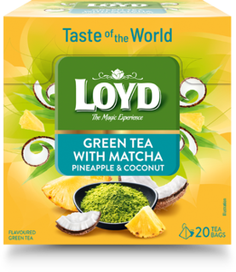 Arbata LOYD Green Matcha&Pineapple, Coconut 20 x 1,5g