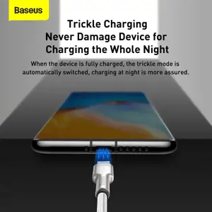 USB cable for USB-C Baseus Cafule, 66W, 1m (white)