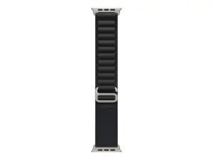 Apple | 49mm Black Alpine Loop - Medium - Natural Titanium Finish