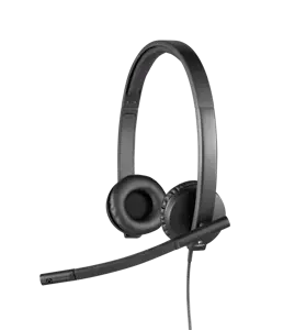 "Logitech" USB ausinės H570e Stereo, laidinės, biurui / skambučių centrui, 31,5 - 20000 Hz, 111 g, ausinės, juodos spalvos