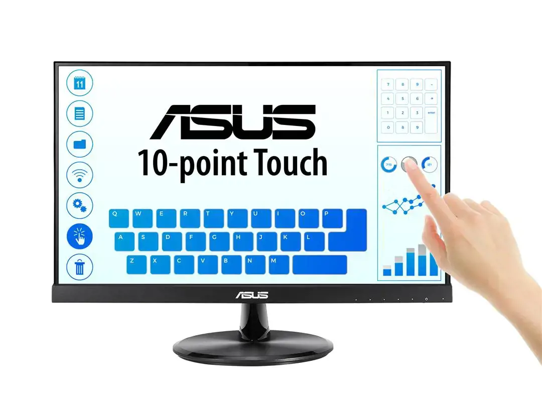 Monitorius ASUS VT229H, 54.6 cm (21.5"), 1920 x 1080 pixels, Full HD, LED, 5 ms, Black