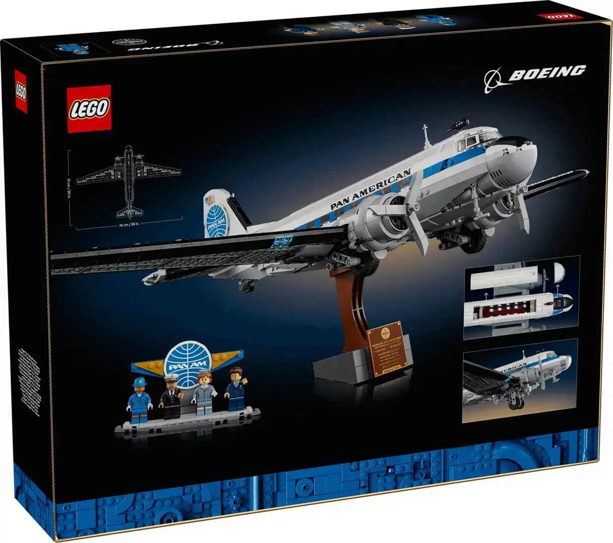 LEGO ICONS 11378 Douglas DC-3 PAN AM Airliner