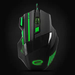 ESPERANZA EGM201G WIRED MOUSE FOR GAMERS 7D OPT. USB MX201 WOLF GREEN