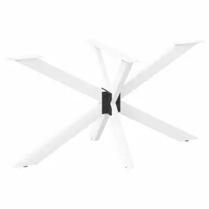 Valgomojo stalo koja, voro formos, balta, 150x78x(72-73) cm, plienas
