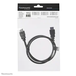"Neomounts by Newstar" HDMI kabelis, 1 m, A tipo HDMI (standartinis), A tipo HDMI (standartinis), 10,2 Gb/s, juodas