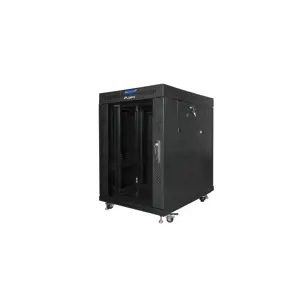 LANBERG laisvai stovinti 19 colių spinta 15U 600x800 su stiklo durelėmis LCD plokščia pakuotė juoda